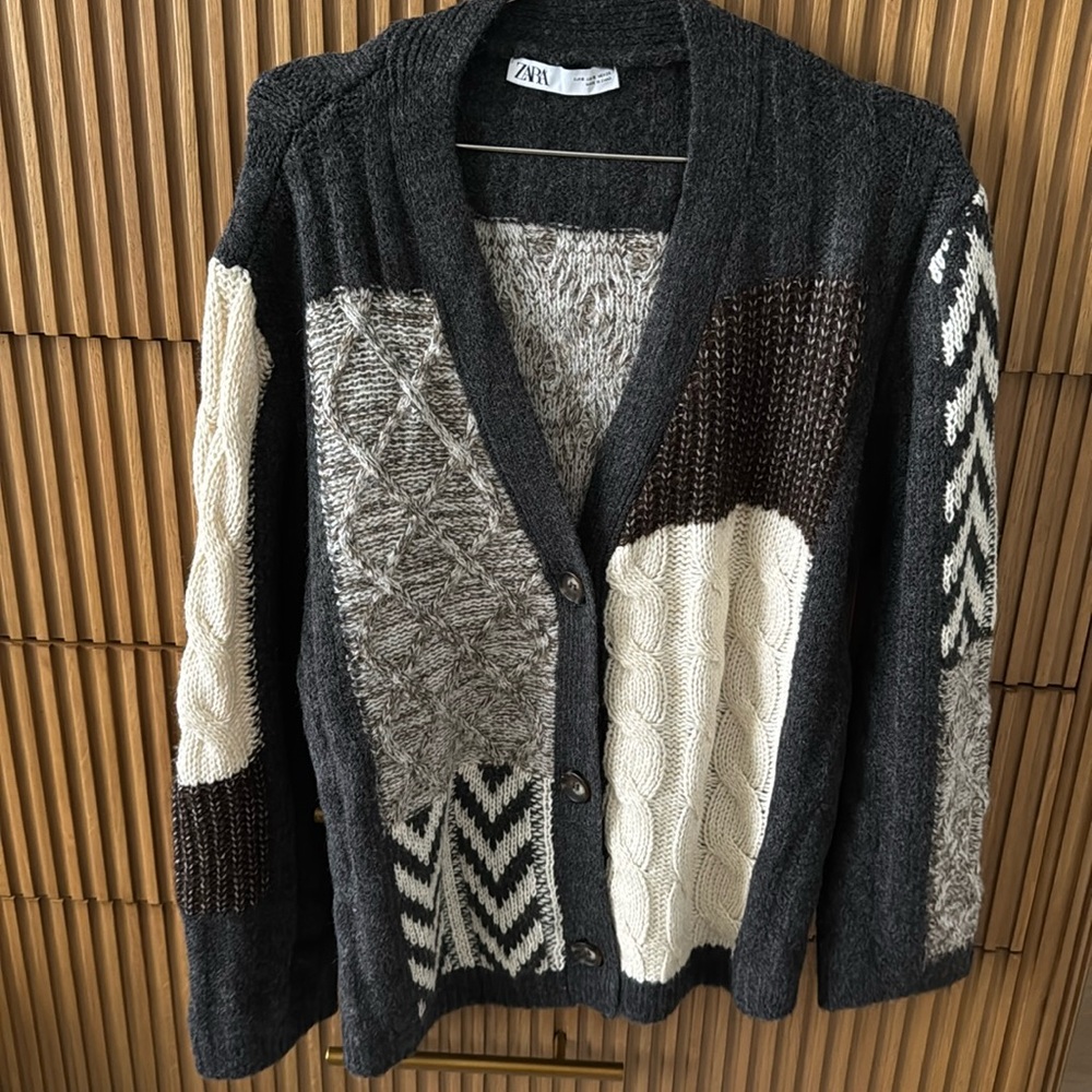 Zara Patchwork Cardigan